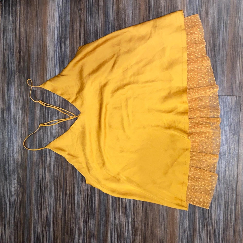 Free People Intimately Burnt Orange / Gold Cami